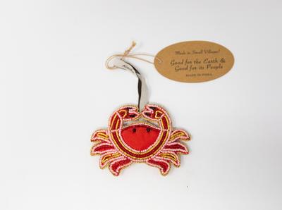 Sequin Ornament - Crab