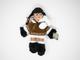  Vinyl Doll- Brown Fur 9 